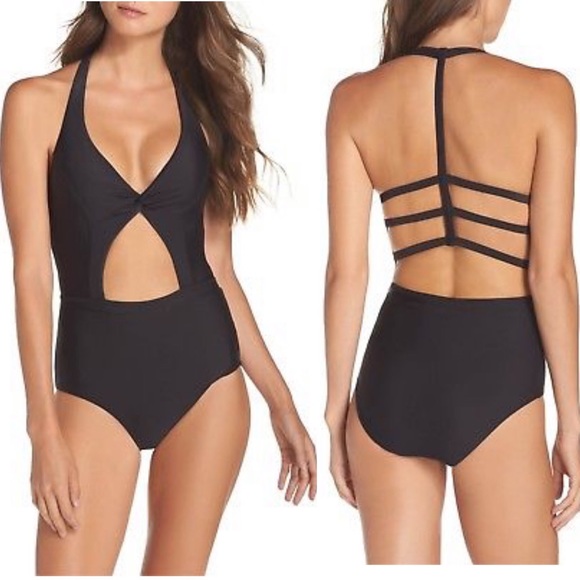 Rebecca Virtue Other - Rebecca Virtue Black one piece cut out swim suit